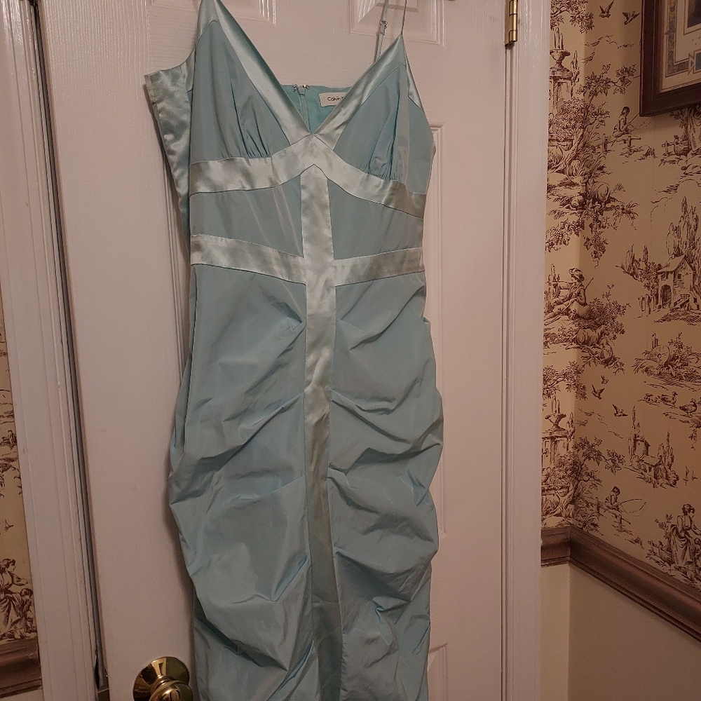 Calvin Klein baby blue dress size 10